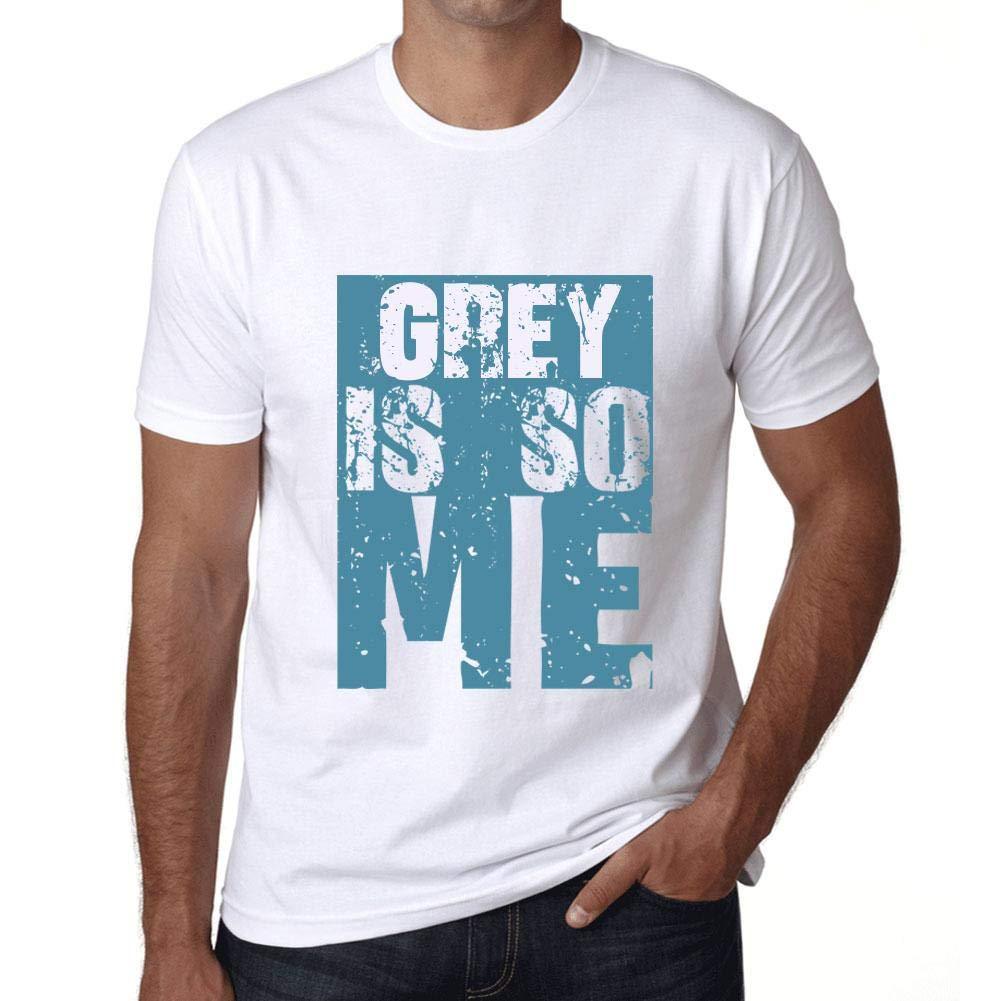 Homme T-Shirt Graphique Grey is So Me Blanc