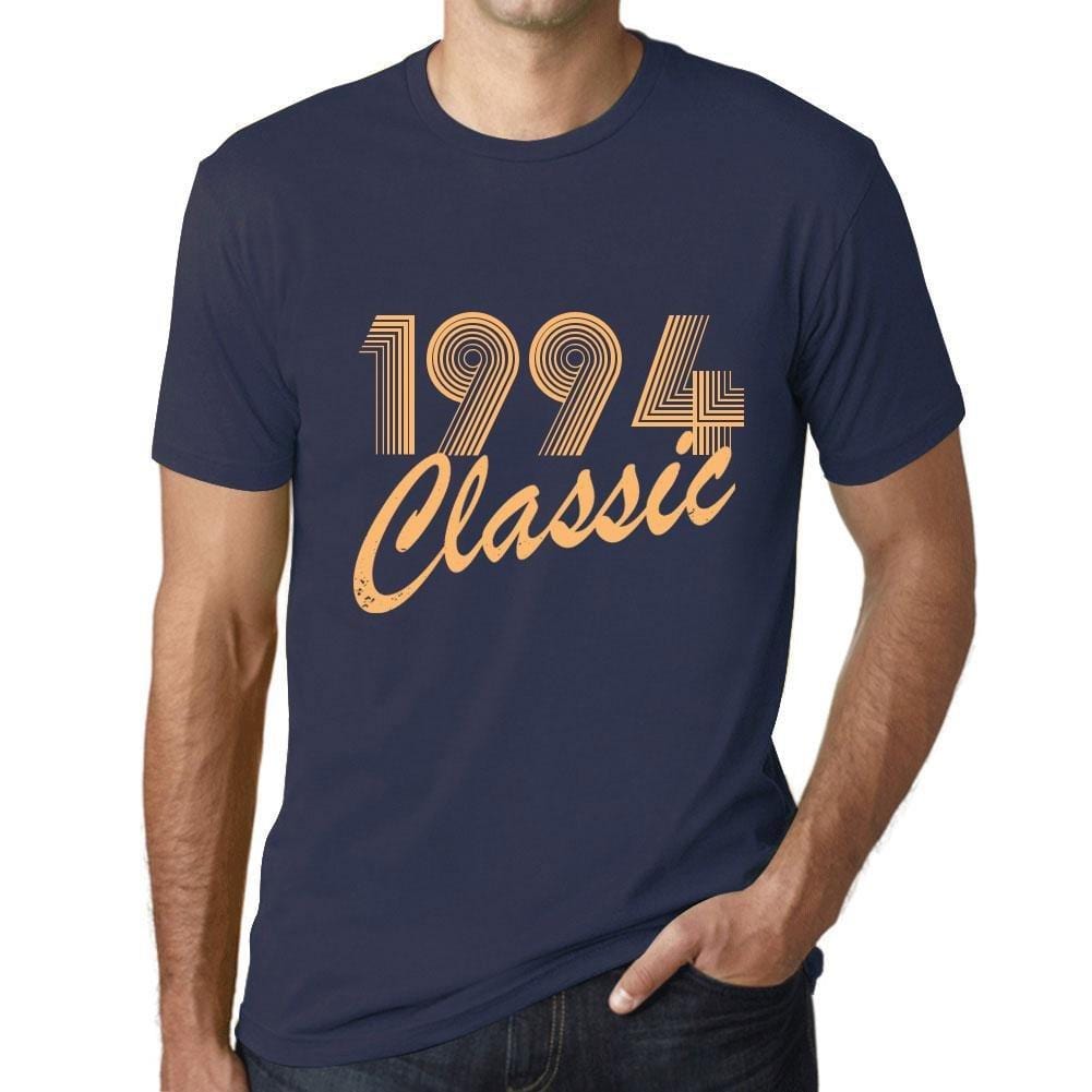 Ultrabasic - Homme T-Shirt Graphique Years Lines Classic 1994 French Marine