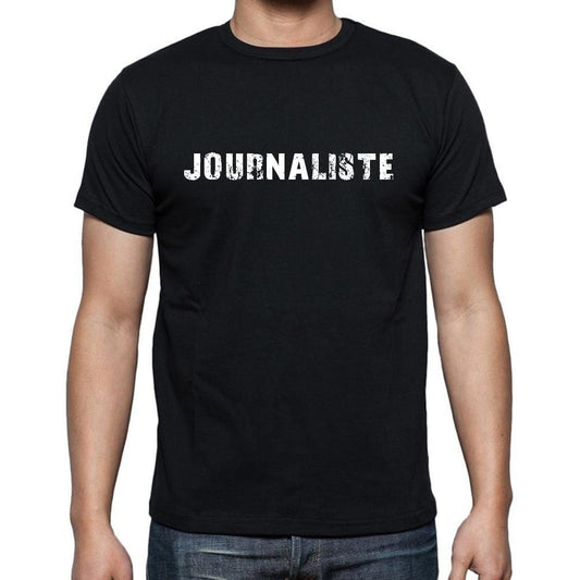 Journaliste, t-Shirt pour Homme, en Coton, col Rond, Noir