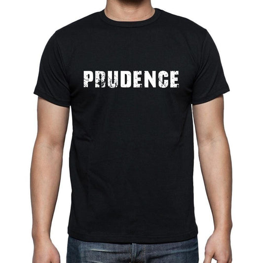 Prudence, t-Shirt pour Homme, en Coton, col Rond, Noir
