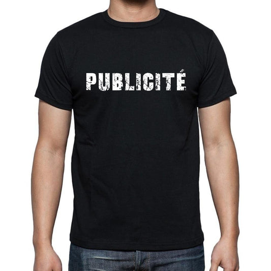 publicité, t-Shirt pour Homme, en Coton, col Rond, Noir