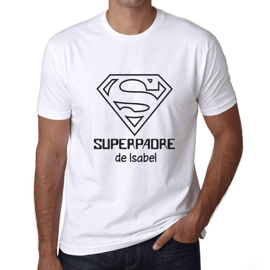 Ultrabasic - Homme T-Shirt Graphique Superpadre Lettres Imprimées Blanco