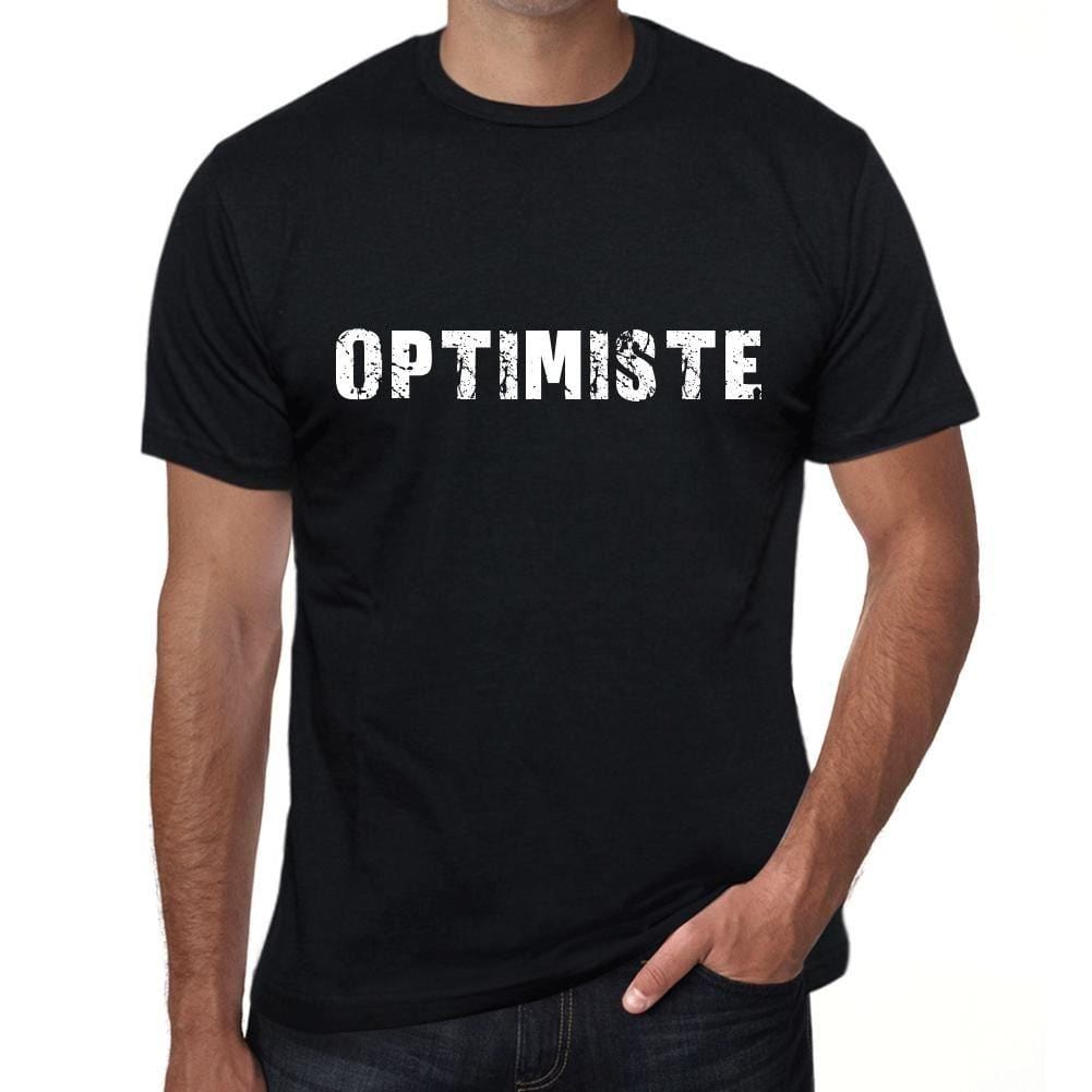Homme Tee Vintage T Shirt optimiste