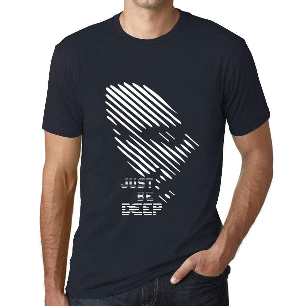 Ultrabasic - Homme T-Shirt Graphique Just be Deep Marine