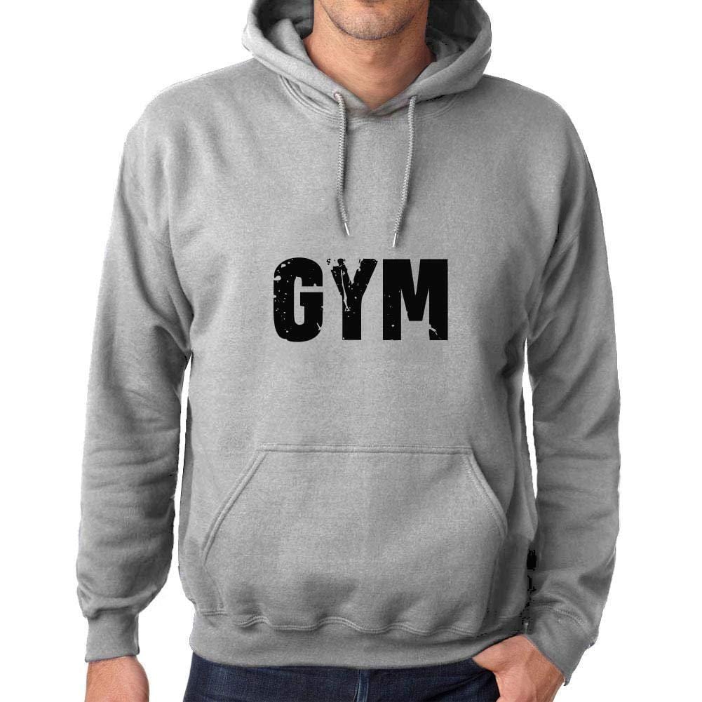 Ultrabasic Homme Femme Unisex Sweat à Capuche Hoodie Popular Words Gym Gris Chiné