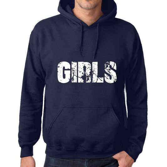 Ultrabasic Homme Femme Unisex Sweat à Capuche Hoodie Popular Words Girls French Marine