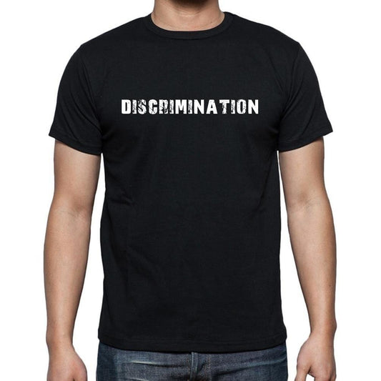 Discrimination, t-Shirt pour Homme, en Coton, col Rond, Noir