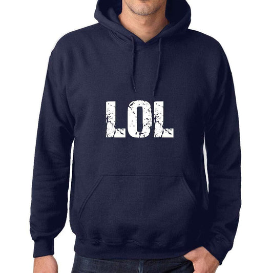 Ultrabasic Homme Femme Unisex Sweat à Capuche Hoodie Popular Words LOL French Marine