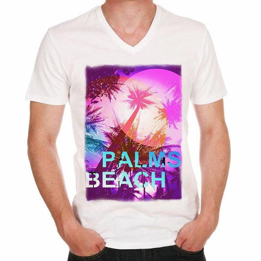 Palms Beach H T-Shirt,Cadeau,Homme,Blanc,t Shirt Homme