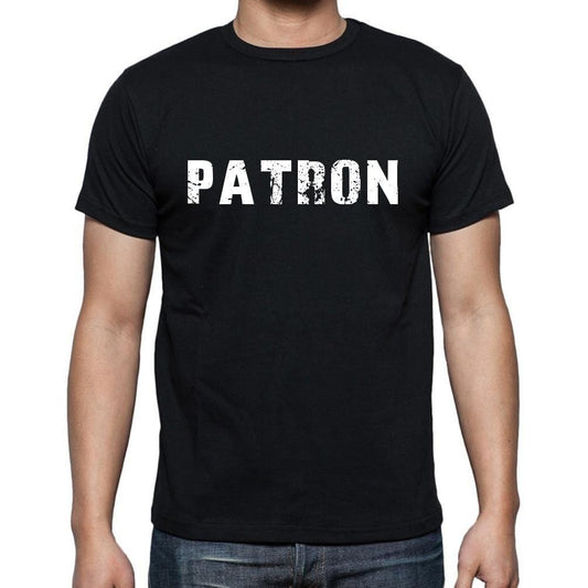 Patron, t-Shirt pour Homme, en Coton, col Rond, Noir