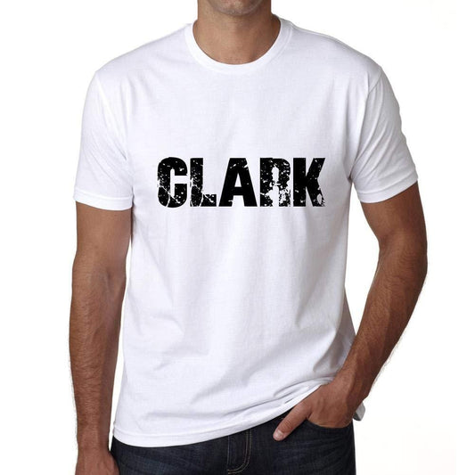 Ultrabasic ® Nom de Famille Fier Homme T-Shirt Nom de Famille Idées Cadeaux Tee Clark Blanc