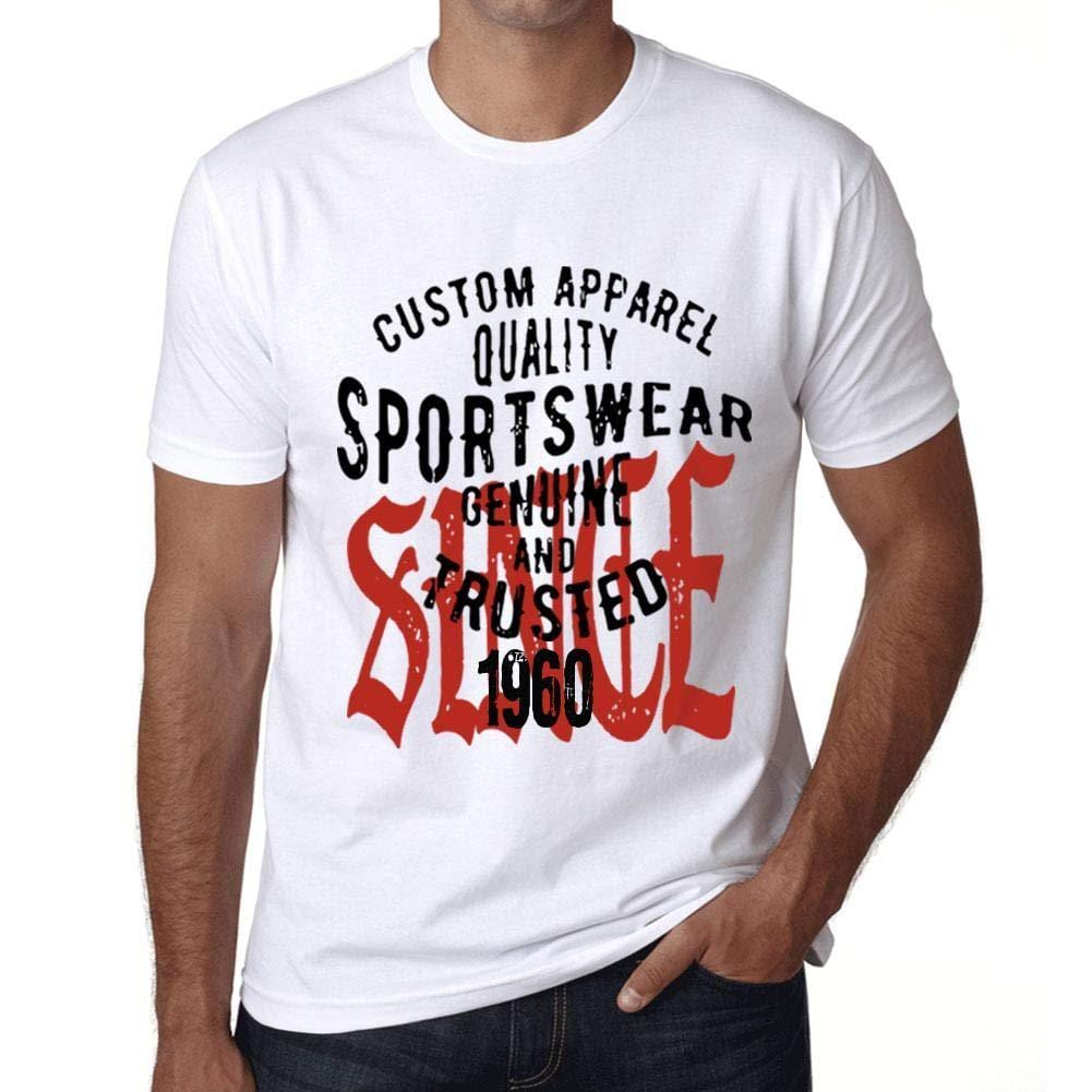 Ultrabasic - Homme T-Shirt Graphique Sportswear Depuis 1960 Blanc