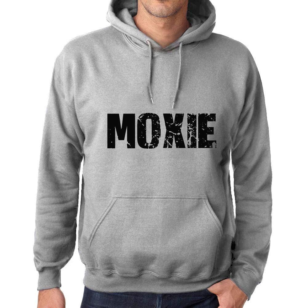 Ultrabasic Homme Femme Unisex Sweat à Capuche Hoodie Popular Words Moxie Gris Chiné