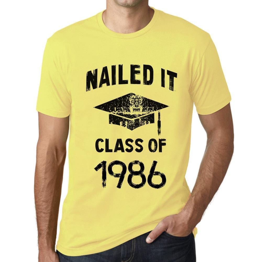 Homme T Shirt Graphique Imprimé Vintage Tee Nailed it Class of 1986