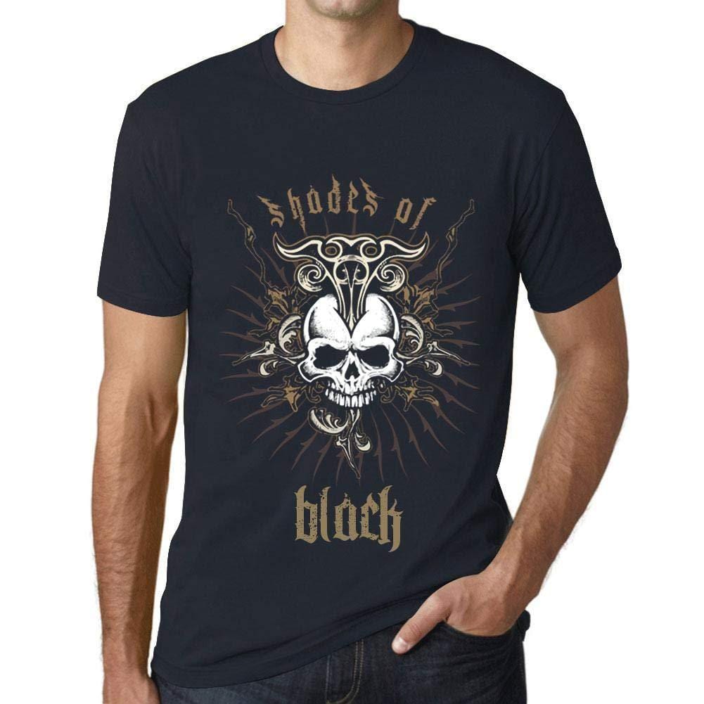 Ultrabasic - Homme T-Shirt Graphique Shades of Black Marine