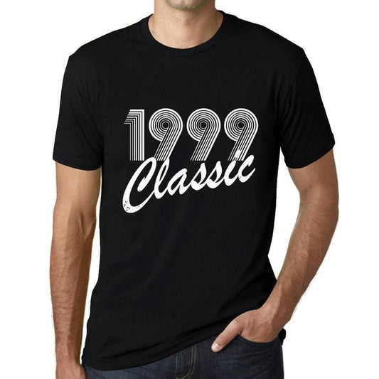 Ultrabasic - Homme T-Shirt Graphique Years Lines Classic 1999 Noir Profond