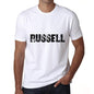 Ultrabasic ® Nom de Famille Fier Homme T-Shirt Nom de Famille Idées Cadeaux Tee Russell Blanc