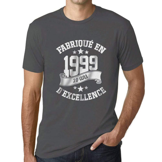 Ultrabasic - Fabriqué en 1999, 20 Ans d'être Génial Unisex T-Shirt Gris Souris