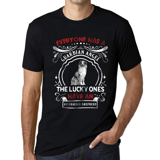 Homme T-Shirt Graphique Imprimé Vintage Tee Australian Shepherd Dog Noir Profond