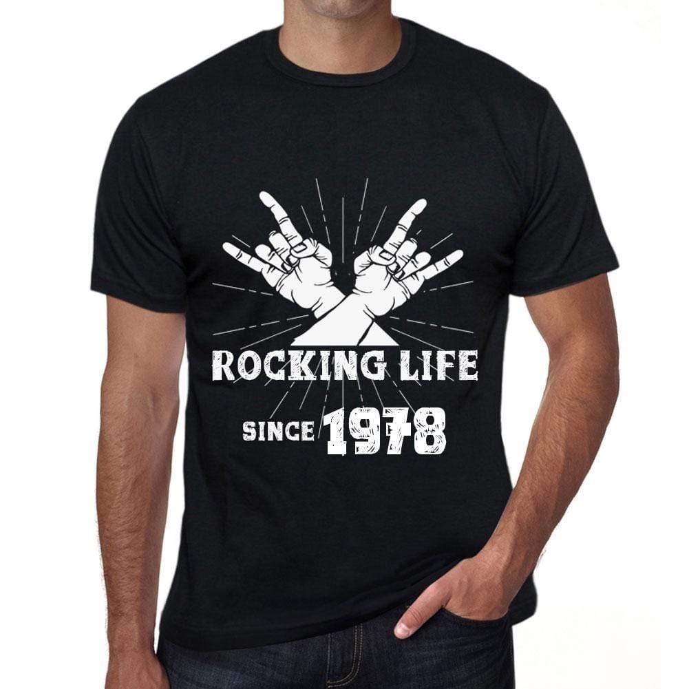 Homme Tee Vintage T Shirt Rocking Life Since 1978