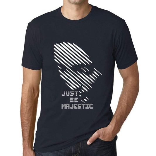 Ultrabasic - Homme T-Shirt Graphique Just be Majestic Marine