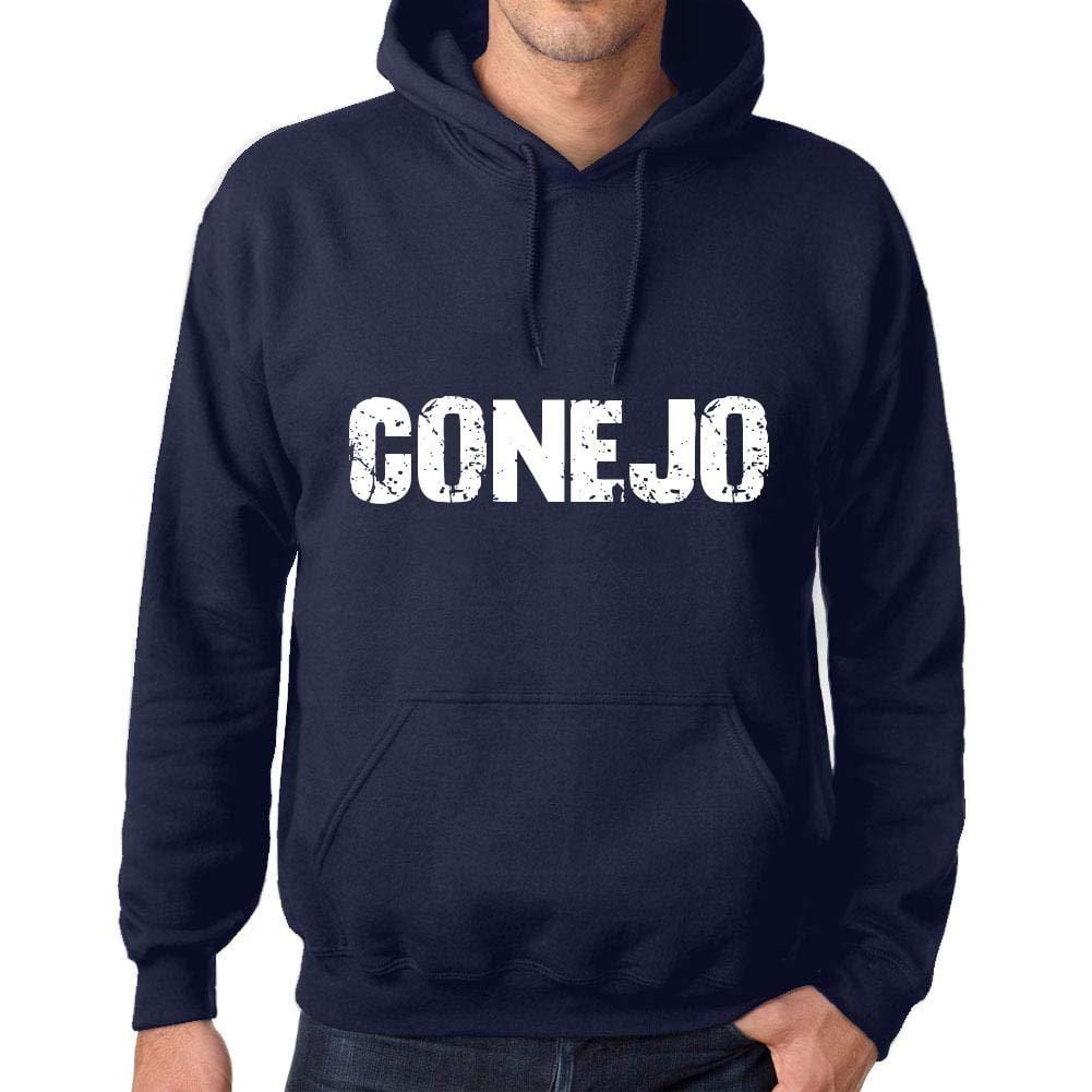 Ultrabasic Homme Femme Unisex Sweat à Capuche Hoodie Popular Words Conejo French Marine