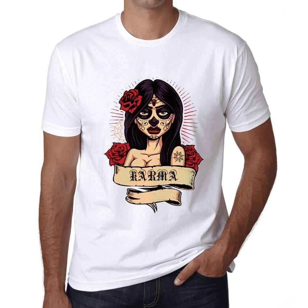 Ultrabasic - Homme T-Shirt Graphique Women Flower Tattoo Karma