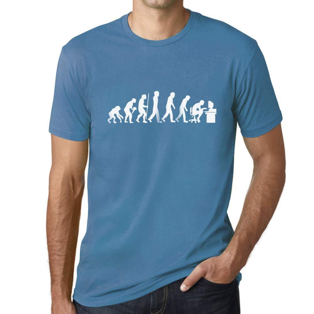 Ultrabasic - Unisex Evolution de l'espèce Informatique Geek T-Shirt Aqua
