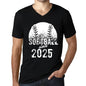 Men&rsquo;s Graphic V-Neck T-Shirt Softball Since 2025 Deep Black - Ultrabasic