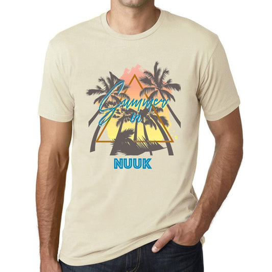 Men’s <span>Graphic</span> T-Shirt Summer Triangle Nuuk Natural - ULTRABASIC
