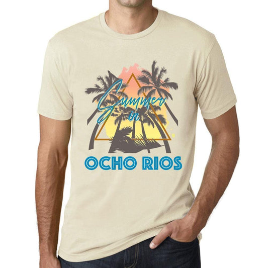 Men’s <span>Graphic</span> T-Shirt Summer Triangle Ocho Rios Natural - ULTRABASIC