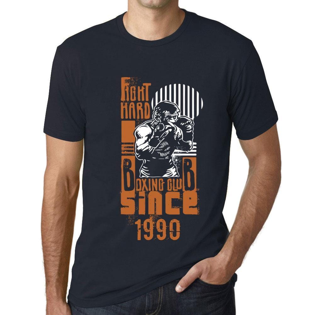 Men’s <span>Graphic</span> T-Shirt Fight Hard Since 1990 Navy - ULTRABASIC