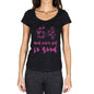 64 And Never Felt So Good, Black, Women's Short Sleeve Round Neck T-shirt, Birthday Gift 00373 - Ultrabasic