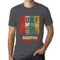 Men&rsquo;s Graphic T-Shirt Surf Summer Time SERIFOS Mouse Grey - Ultrabasic