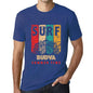 Men&rsquo;s Graphic T-Shirt Surf Summer Time BUDVA Royal Blue - Ultrabasic