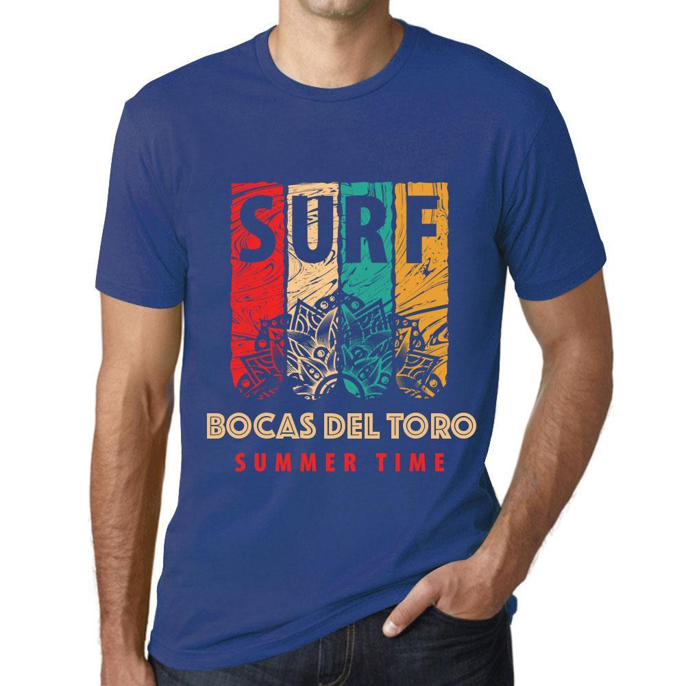 Men&rsquo;s Graphic T-Shirt Surf Summer Time BOCAS DEL TORO Royal Blue - Ultrabasic