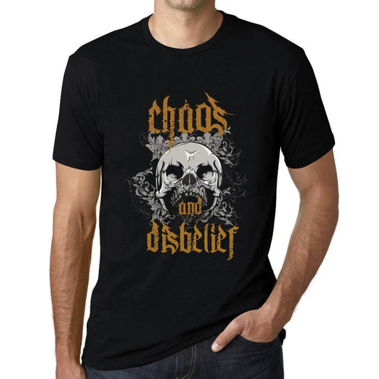 ULTRABASIC - <span>Men's</span> <span>Graphic</span> T-Shirt Chaos & Disbelief Deep Black - ULTRABASIC