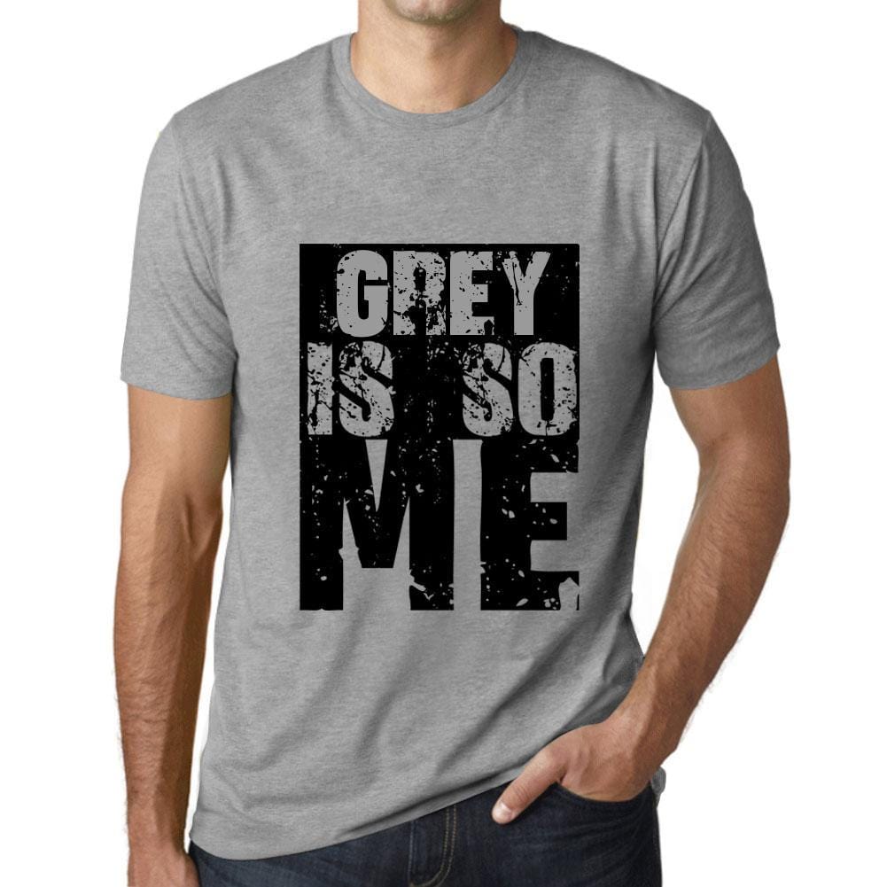 Men&rsquo;s Graphic T-Shirt GREY Is So Me Grey Marl - Ultrabasic