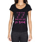 77 And Never Felt So Good, Black, Women's Short Sleeve Round Neck T-shirt, Birthday Gift 00373 - Ultrabasic