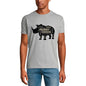 ULTRABASIC Men's T-Shirt The Wild Rhino Power - Rhinoceros Dinosaur Shirt for Men