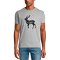 ULTRABASIC Men's Graphic T-Shirt Raindeer - Nature Wild Hunter Shirt for Men