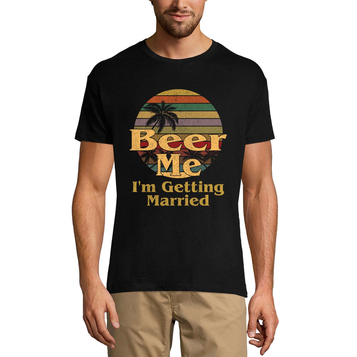 ULTRABASIC Men's T-Shirt Beer Me I'm Getting Married - Sunset Beer Lover Tee Shirt for Bridegroom