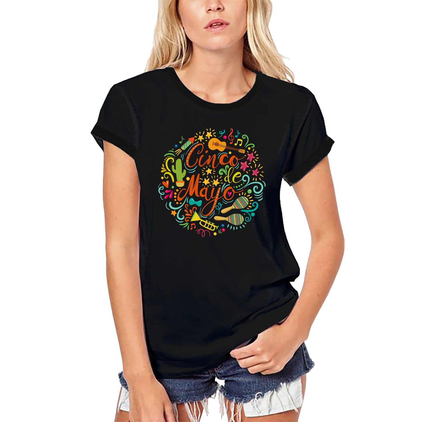 ULTRABASIC Women's Organic T-Shirt Cinco de Mayo - Funny Mexican Fiesta Tee Shirt