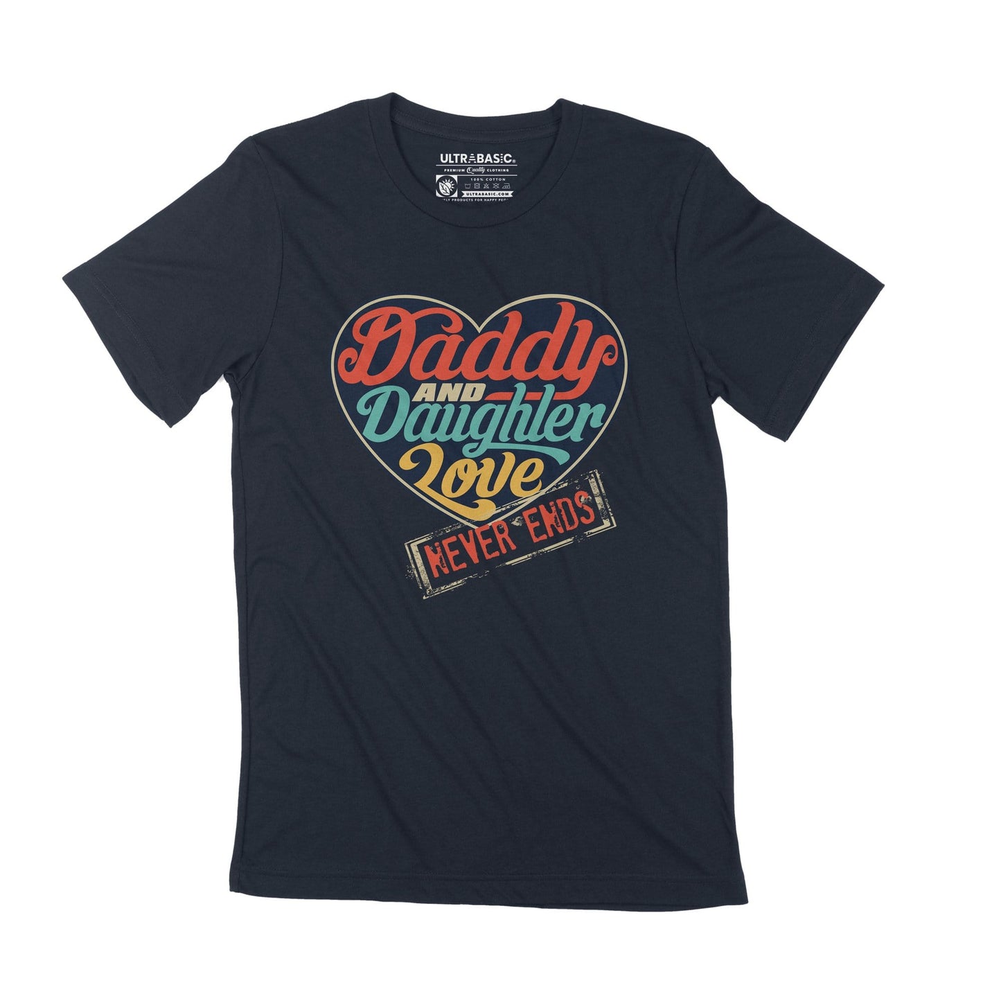 ULTRABASIC Men's T-Shirt Father's Day Birthday Gift Daddy's Girl Vintage Shirt Short Sleeve Tee