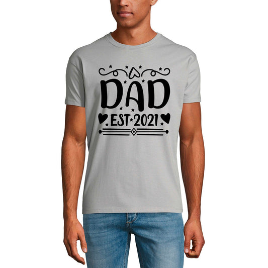 ULTRABASIC Men's Graphic T-Shirt Dad Est 2021 - Parenting Time