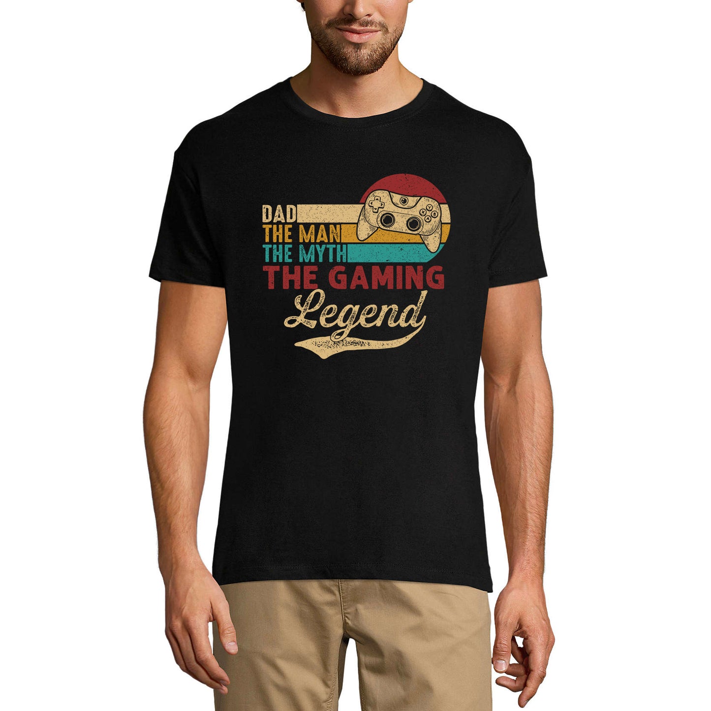 ULTRABASIC Men's T-Shirt Dad The Myth - The Gaming Legend- Gift for Father's Day
