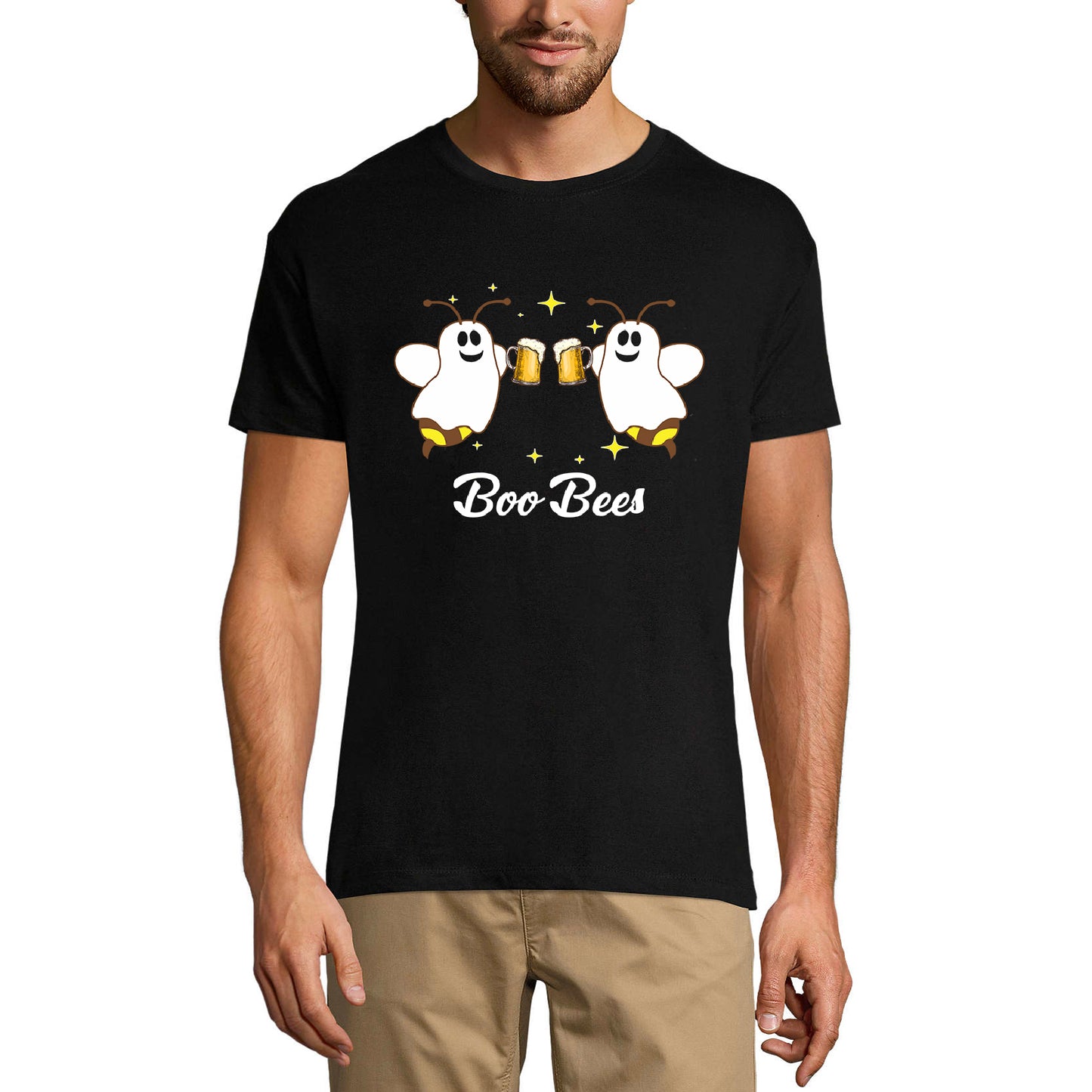 ULTRABASIC Men's Graphic T-Shirt Funny Boo Bees - Alcohol Beer Lover Tee Shirt