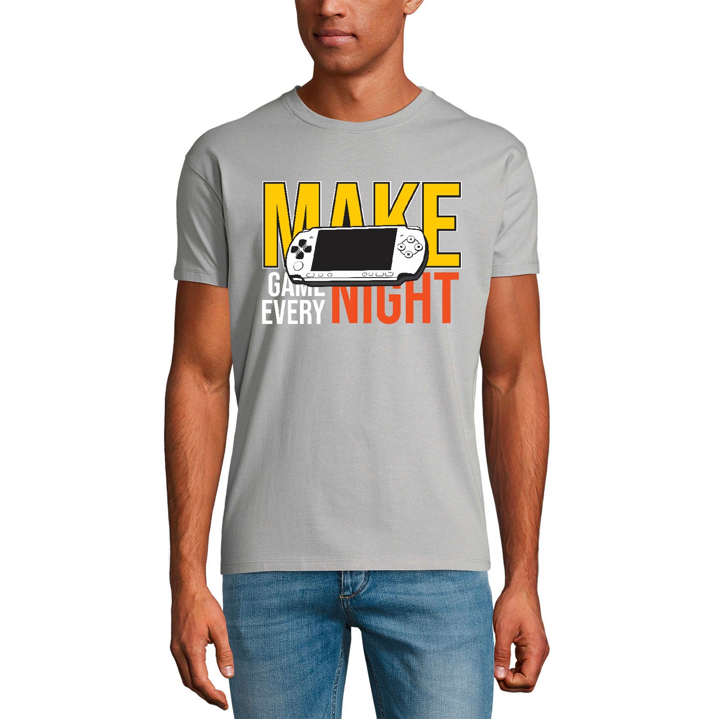 ULTRABASIC Men's Gaming T-Shirt Make Game Every Night - Gamer Tee Shirt