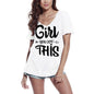 ULTRABASIC Women's T-Shirt Girl You Got This - Power Short Sleeve Tee Shirt Gift Tops