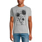 ULTRABASIC Men's Graphic T-Shirt Growing Sunflower - Vintage Flower Shirt